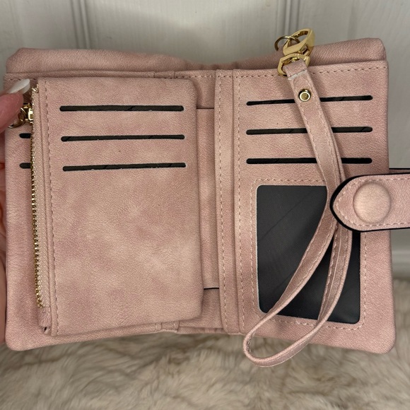 INKMILAN WOMAN’S SMALL FAUX LEATHER FASHION COMPACT BIFOLD WALLET - Picture 5 of 15